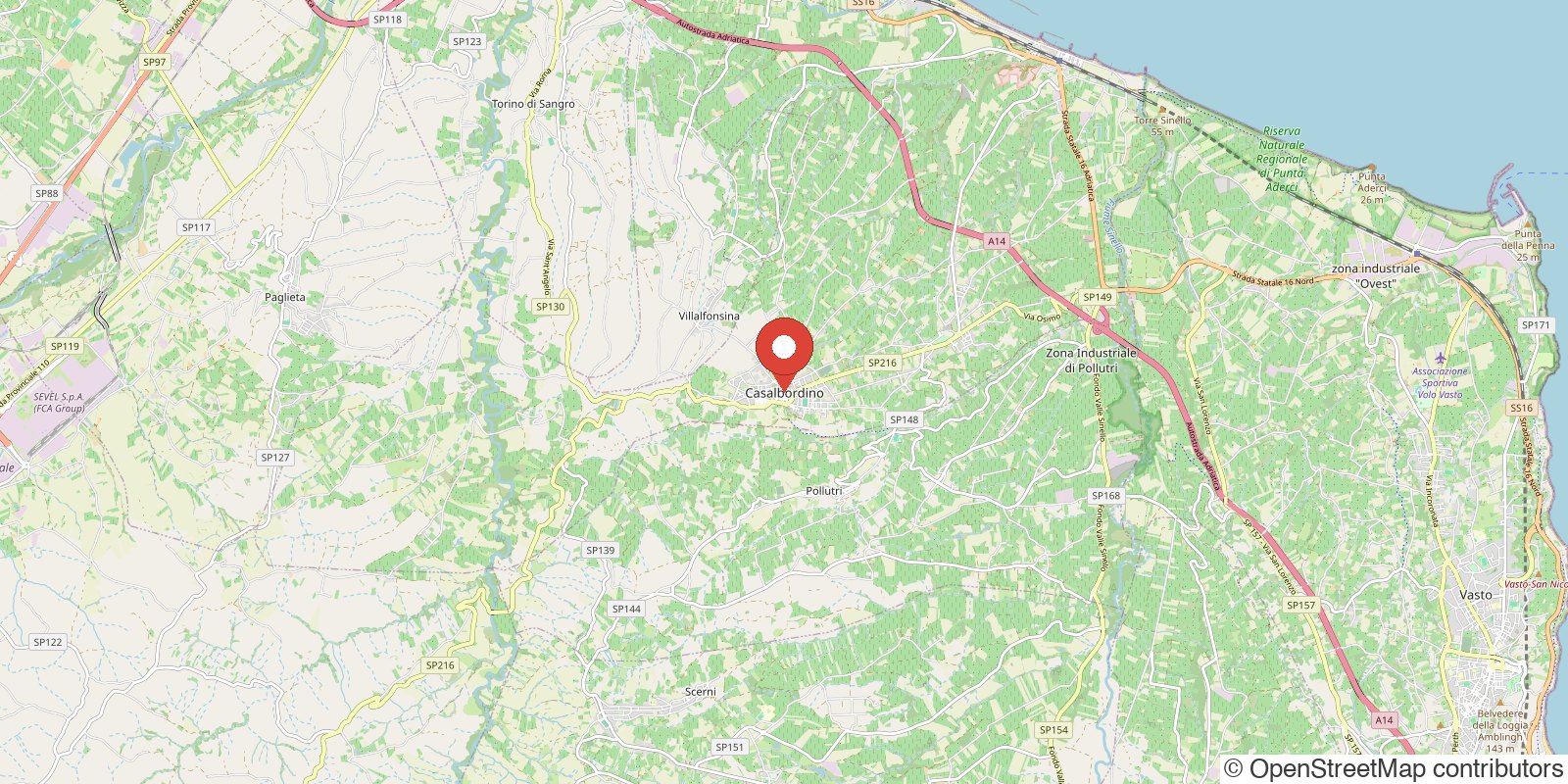 Mappa: Marchioli Wines, Casalbordino (CH)